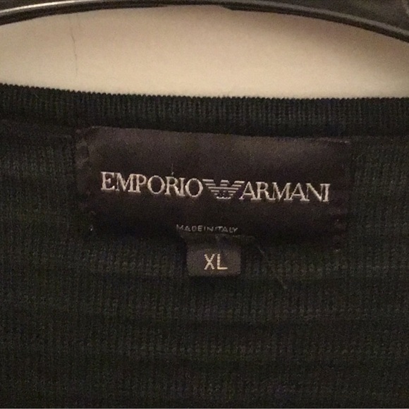 Emporio Armani made in Italy crew neck sweater Size XL very slim fit - Picture 2 of 5